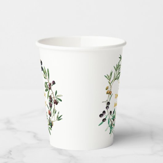 Grieks Orthodoxe dyngans sms'en Olijfbijkantoren Papieren Bekers (Links)