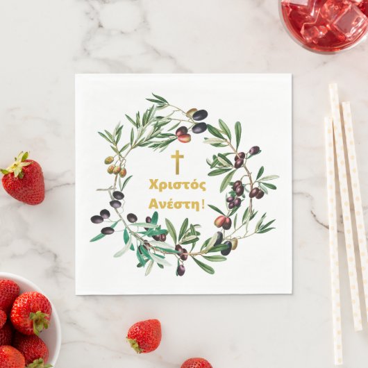 Grieks Orthodoxe dyngans sms'en Olijfbijkantoren Servet (Insitu)