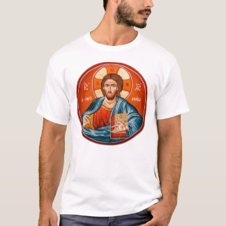 Grieks-orthodoxe Jezus Mural T-Shirt