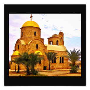 Grieks-orthodoxe kerk foto afdruk
