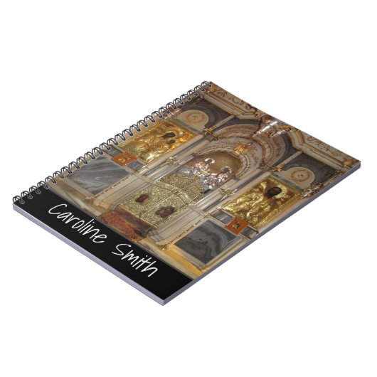 Grieks-orthodoxe kerk Iconostasis met jouw naam Notitieboek (Linkerzijde)