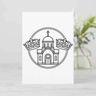 Grieks-orthodoxe Kerk Met Twee Trouwkronen