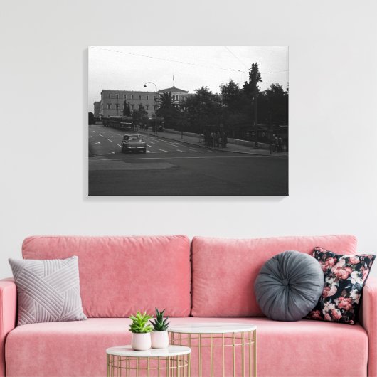 Grieks oud paleis Delphi Canvas Afdruk (Insitu (Woonkamer))