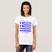 Grieks Ouzo T-shirt (Voorkant volledig)