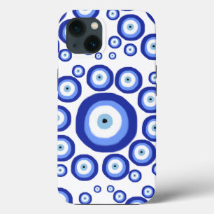 Grieks Oye Good Luck Symbol Patroon iPhone 13 Hoesje