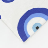 Grieks Oye Good Luck Symbol Patroon Fleece Deken (Hoek)