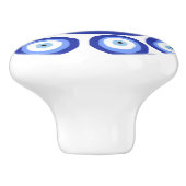 Grieks Oye Good Luck Symbol Patroon Keramische Knop (Zijkant)