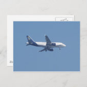 Grieks passagiersvliegtuig briefkaart (Voorkant / Achterkant)