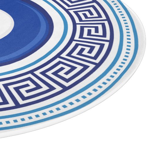 Grieks patroon Evil Eye Nazar Snijplank (Hoek)