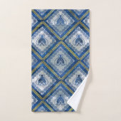 Grieks patroon met Abalone Meander Key en parel Bad Handdoek (Handdoek)