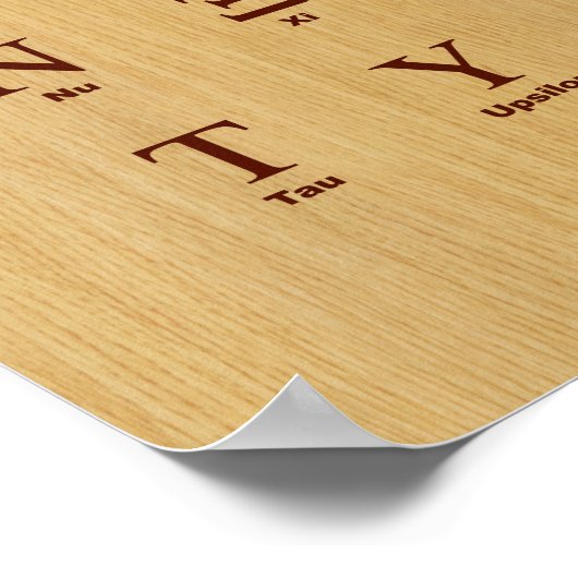 Grieks Poster Alphabet (Hoek)