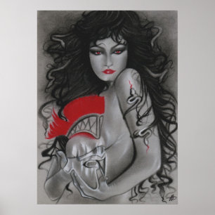 Grieks Poster voor Mythologie Medusa