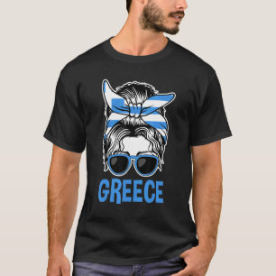 Grieks Pride- en erfgoedpatriottisch grasland Grie T-shirt