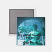 Grieks Proverb Magnet Magneet (Voorkant / Achterkant)