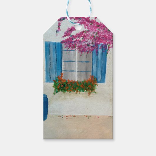 Grieks raam cadeaulabel (Voorkant)