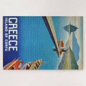  Grieks reiseiland Corfu Illustration Legpuzzel (Horizontaal)