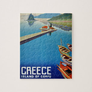  Grieks reiseiland Corfu Illustration Legpuzzel