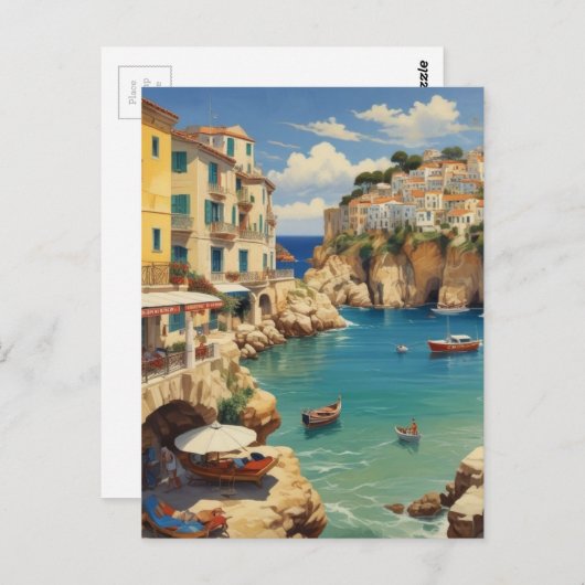  Grieks reizen - eiland Corfu Briefkaart (Voorkant / Achterkant)