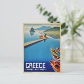  Grieks reizen - eiland Corfu Briefkaart (Staand voorkant)
