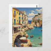  Grieks reizen - eiland Corfu Briefkaart (Voorkant / Achterkant)