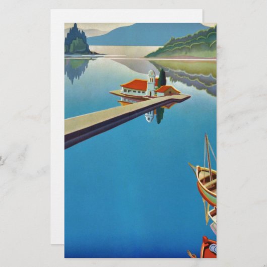 Grieks reizen - eiland Corfu Briefpapier (Voorkant / Achterkant)