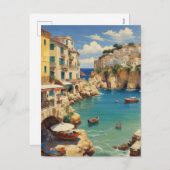  Grieks reizen - eiland Corfu Feestdagenkaart (Voorkant / Achterkant)