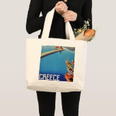 Grieks reizen - eiland Corfu Grote Tote Bag (Voorkant (product))