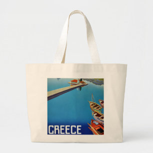 Grieks reizen - eiland Corfu Grote Tote Bag