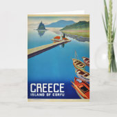  Grieks reizen - eiland Corfu Kaart (Voorkant)