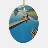 Grieks reizen - eiland Corfu Keramisch Ornament (Rechts)