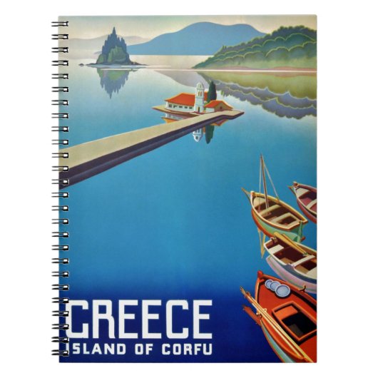  Grieks reizen - eiland Corfu Notitieboek (Voorkant)