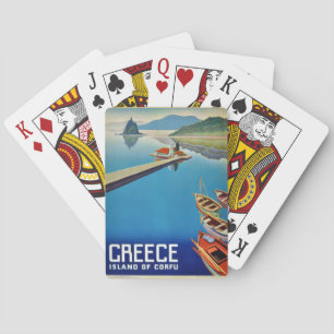  Grieks reizen - eiland Corfu Pokerkaarten