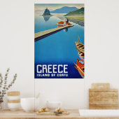  Grieks reizen - eiland Corfu Poster (Keuken)