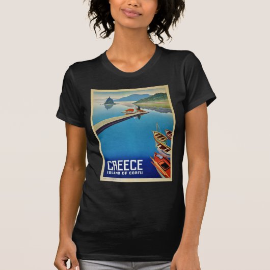 Grieks reizen - eiland Corfu T-shirt (Voorkant)