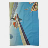 Grieks reizen - eiland Corfu Theedoek (Verticaal)