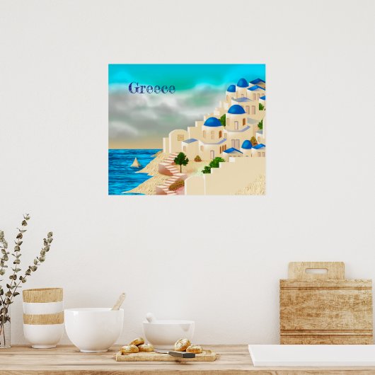 Grieks reizen poster (Keuken)