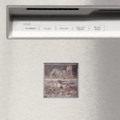 Grieks Romeins Kat met Bird en Duck Magneet (Insitu (Vaatwasser))