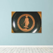 Grieks rood-figuur beker, met afbeelding van de go canvas afdruk (Insitu (Houten vloer))