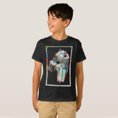 Grieks Sad Statue Synthwave aporwave esthetisch T-shirt (Voorkant volledig)