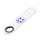 Grieks schild van wapenschild speed flessenopener (Achterkant Gekanteld)