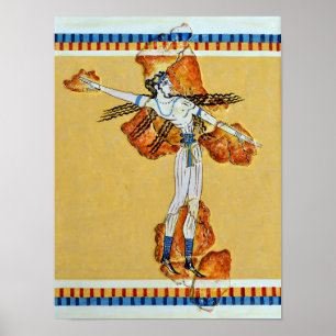 grieks schilderij fresco art replica poster