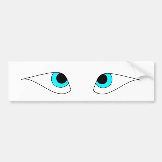 Grieks schip "Eyes" Bumpersticker (Voorkant)