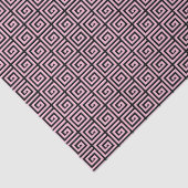 Grieks sleutelontwerp - roze en zwart tissuepapier (Detail)