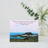 Grieks spreekwoord over liefde briefkaart (Staand voorkant)