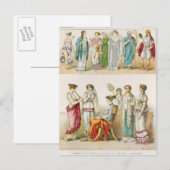 Grieks theatrisch dress briefkaart (Voorkant / Achterkant)