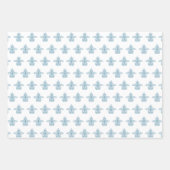 Grieks toga verjaardagsfeestje met blauw element inpakpapier vel (Voorkant 2)