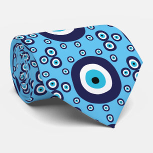 Grieks Turks Evil Eye Turquoise Blauw Stropdas