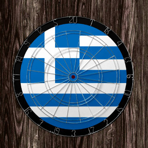 Grieks vlagdartboard en Grieks spelbord Dartbord
