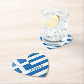 Grieks Vlaggenhuis Kartonnen Onderzetters (Insitu)