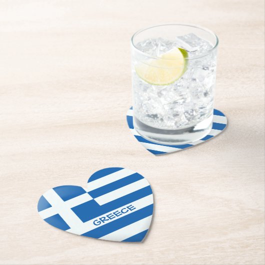 Grieks Vlaggenhuis Kartonnen Onderzetters (Insitu)